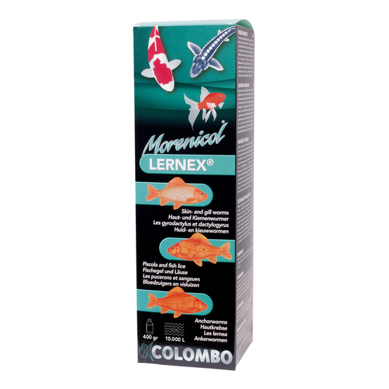 Traitement anti-parasites visibles Lernex 400 Gr /10.000 L