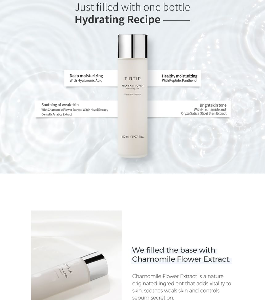 TIRTIR - Melk Huid Toner Mini