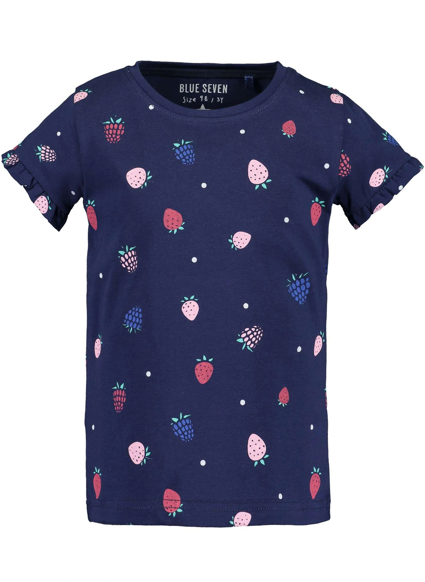 T-Shirt BERRY LOVE AOP in ultramarin