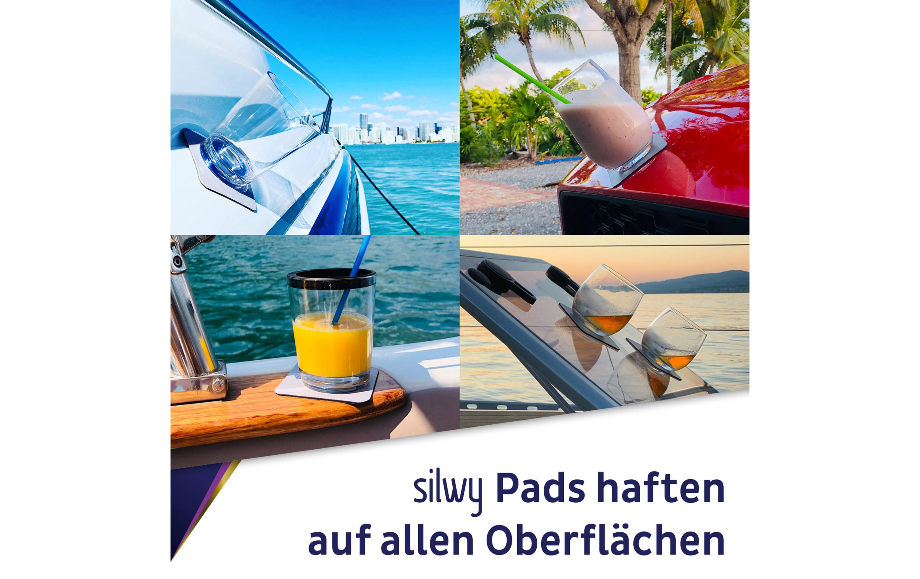 Outdoor-Weinglas Hightech-Kunststoffgläser, 2er-SetKunststoff Weingläser-Set mit Magnet-Pads, extrem robust