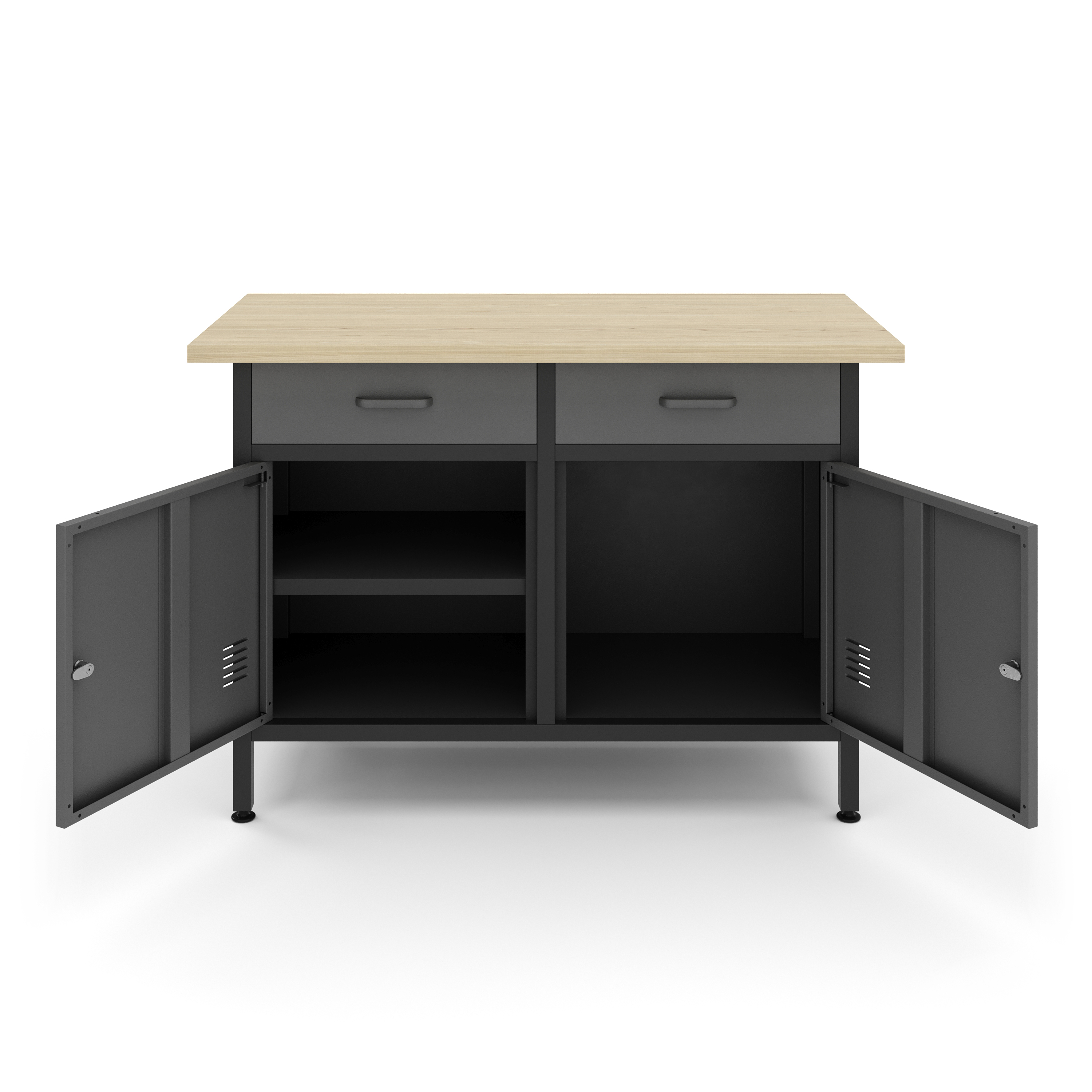 Werkbank mit Unterschrank 120 x 60 cm