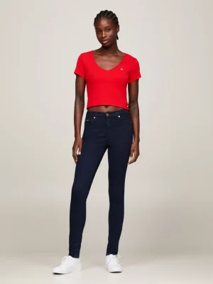 Calça jeans skinny de cintura média Nora