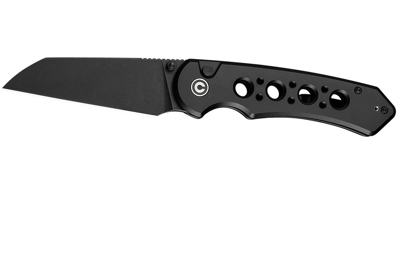 CIVIVI Pragma Prime C24067-1, Black Stonewashed 14C28N, Black Aluminum zakmes