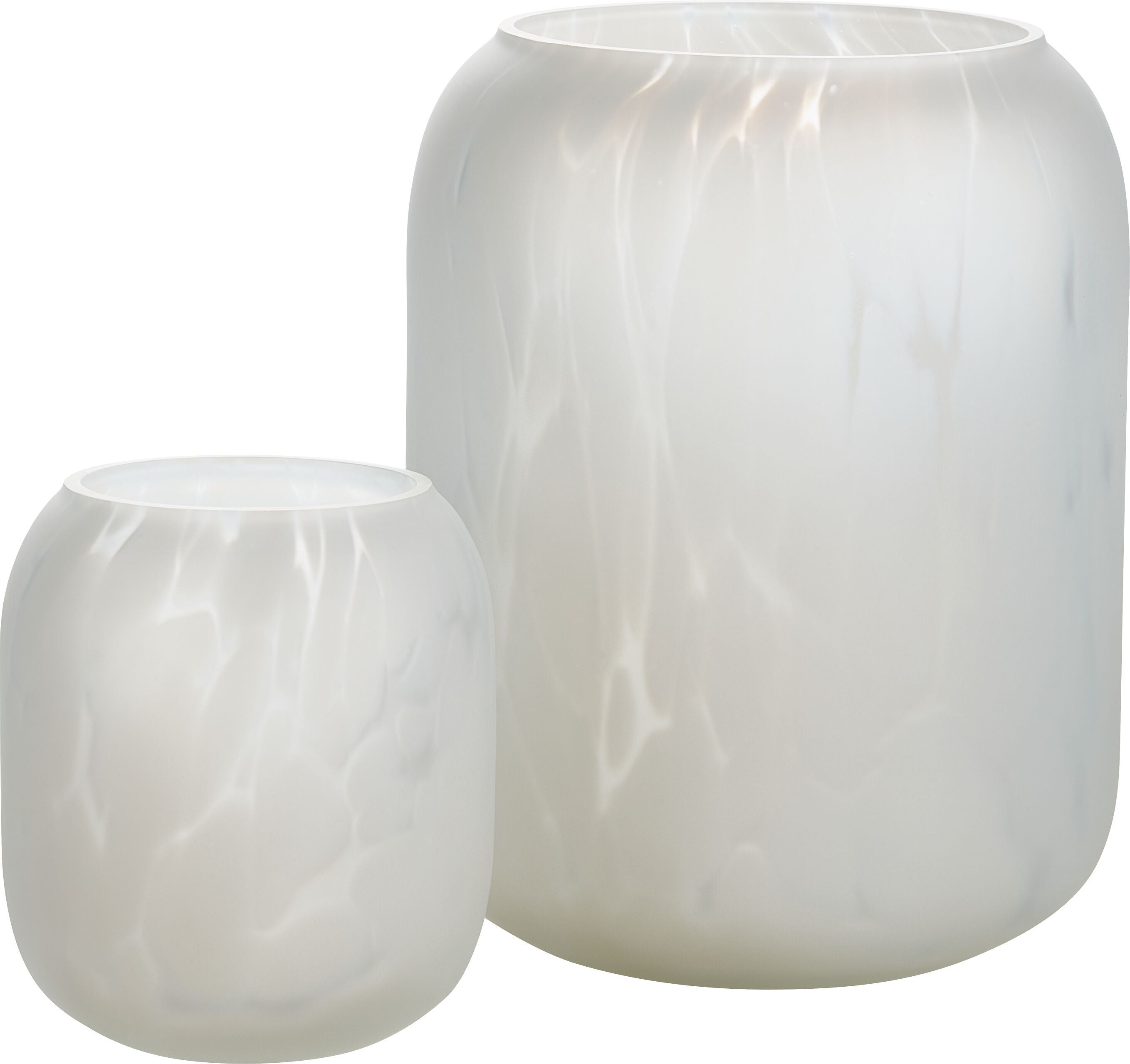 GINA Vase Flecken weiss H19cm - Weiss / H: 19.0 cm