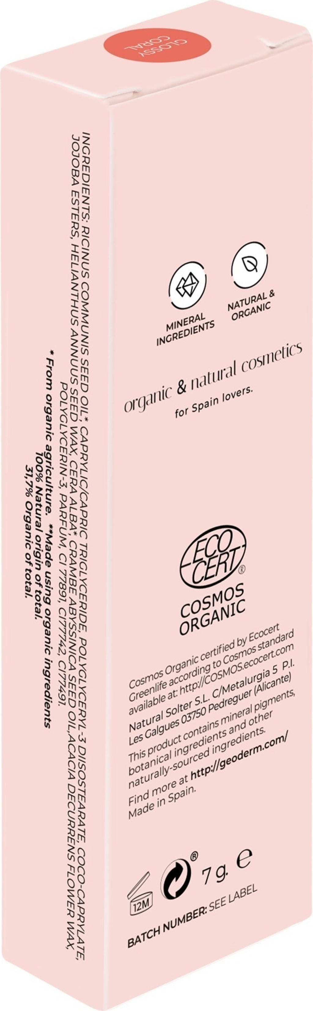 Geoderm  Lip Gloss, Glossy Coral (7 g)