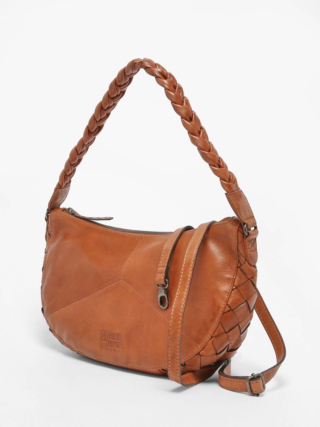 Sac port paule Obbo cuir BASILIC PEPPER