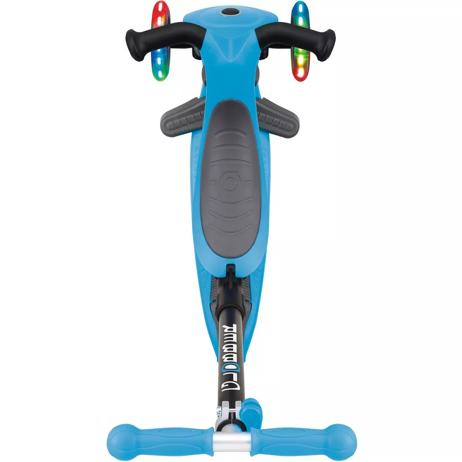 GLOBBER GO-UP FOLDABLE PLUS LIGHTS hellblau - mit Leuchtrollen