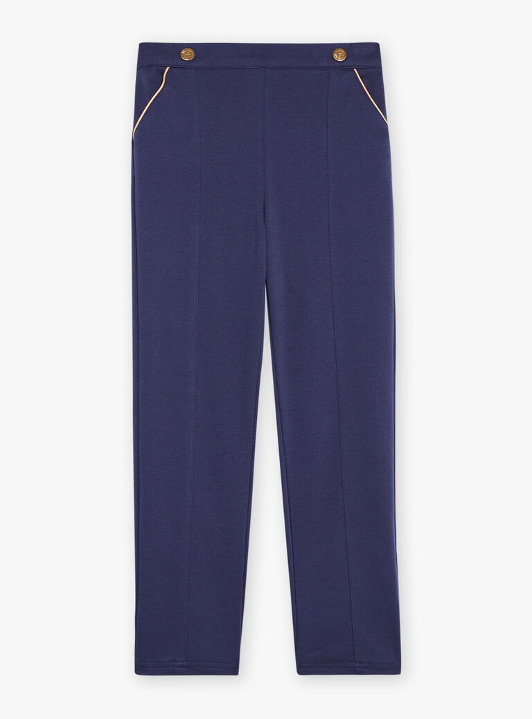 Pantalon bleu marine en milano