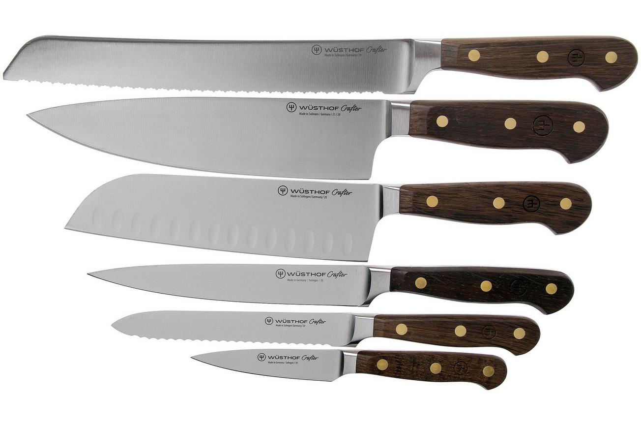 Wüsthof Crafter 6-delige messenset met blok, 1090870602
