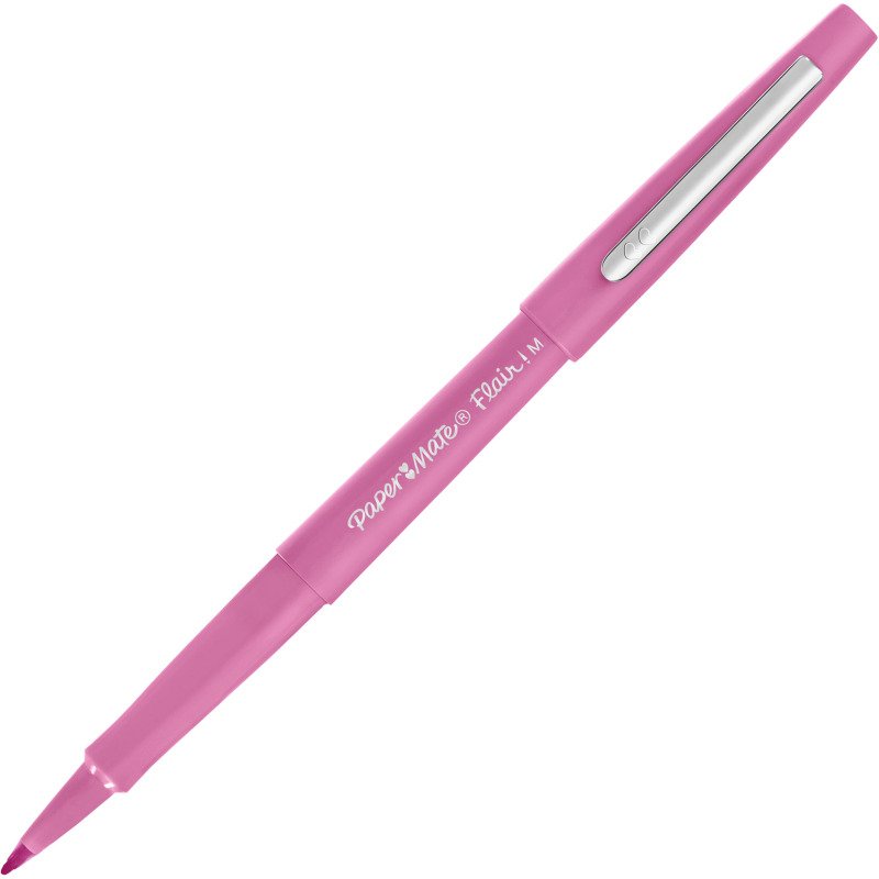 Stylo feutre Paper Mate Flair pastel écriture moyenne - Pochette de 12