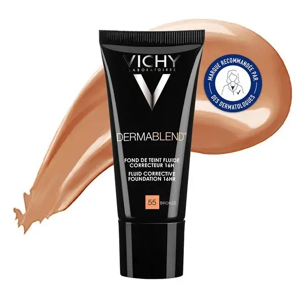 Base Corretiva Vichy Dermablend 16h nº 55 Bronze 30ml