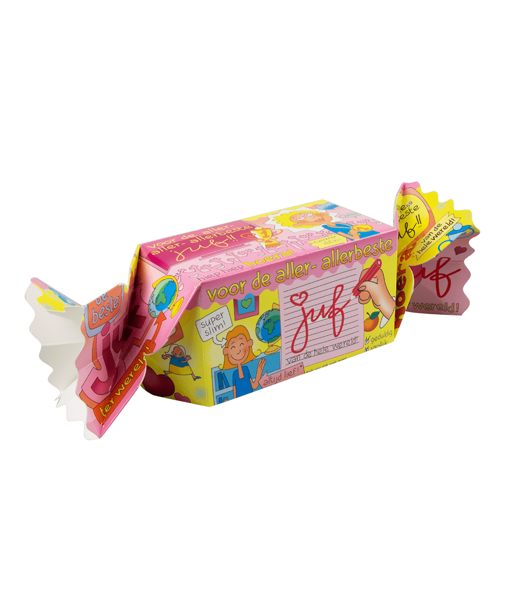 Geschenkdoosje Juf 26cm