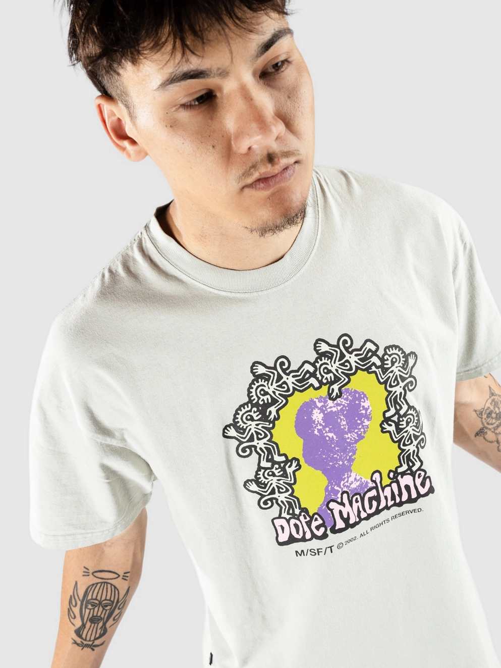 Misfit Shapes Dope Machine 50-50 T-Shirt pigment slate blue