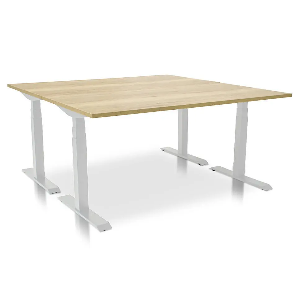 MRC PRO elektrisch ARBO zit-sta bureau - 160x80 cm robuust eiken