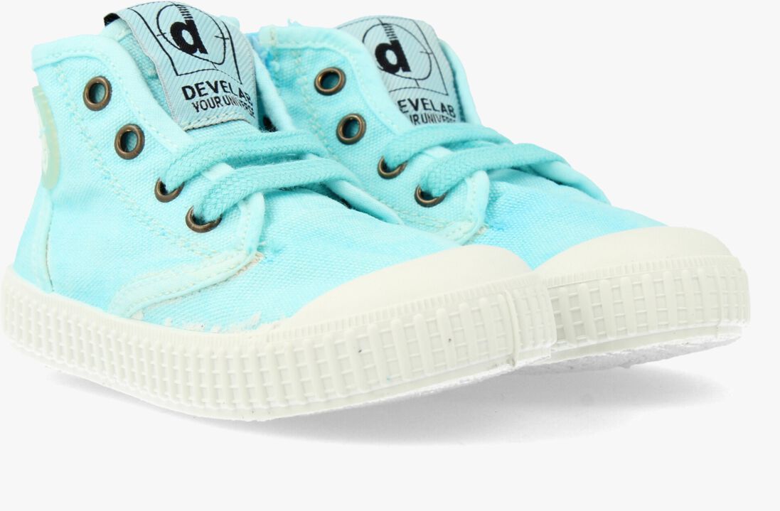 DEVELAB turquoise develab hoge sneaker 44227