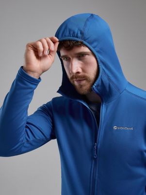 MontaneFury Lite Hooded Fleece Jacket - blau