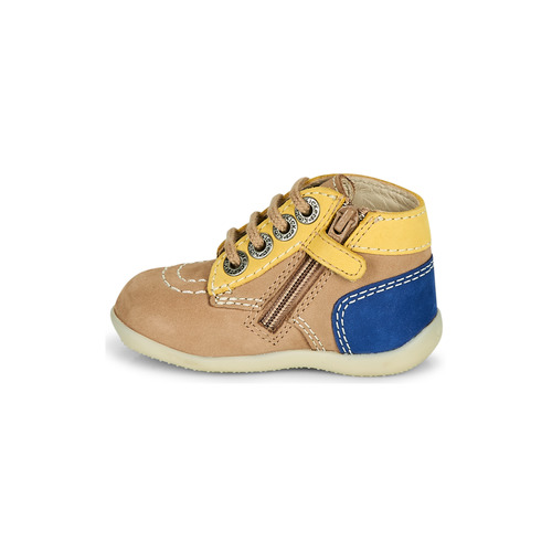 Kickers - BONZIP-2 - Beige / Jaune / Marine