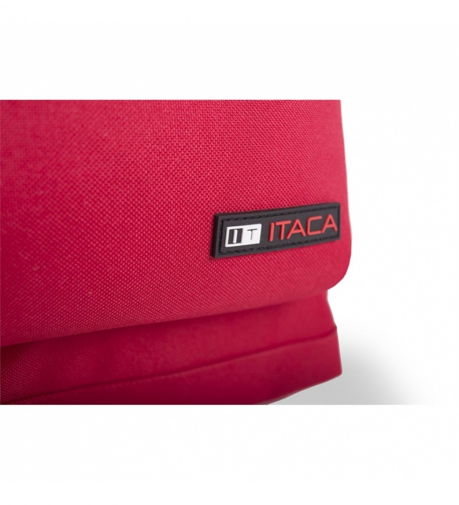 Mochila e estojo ITACA vermelhos - 31x43x14cm -