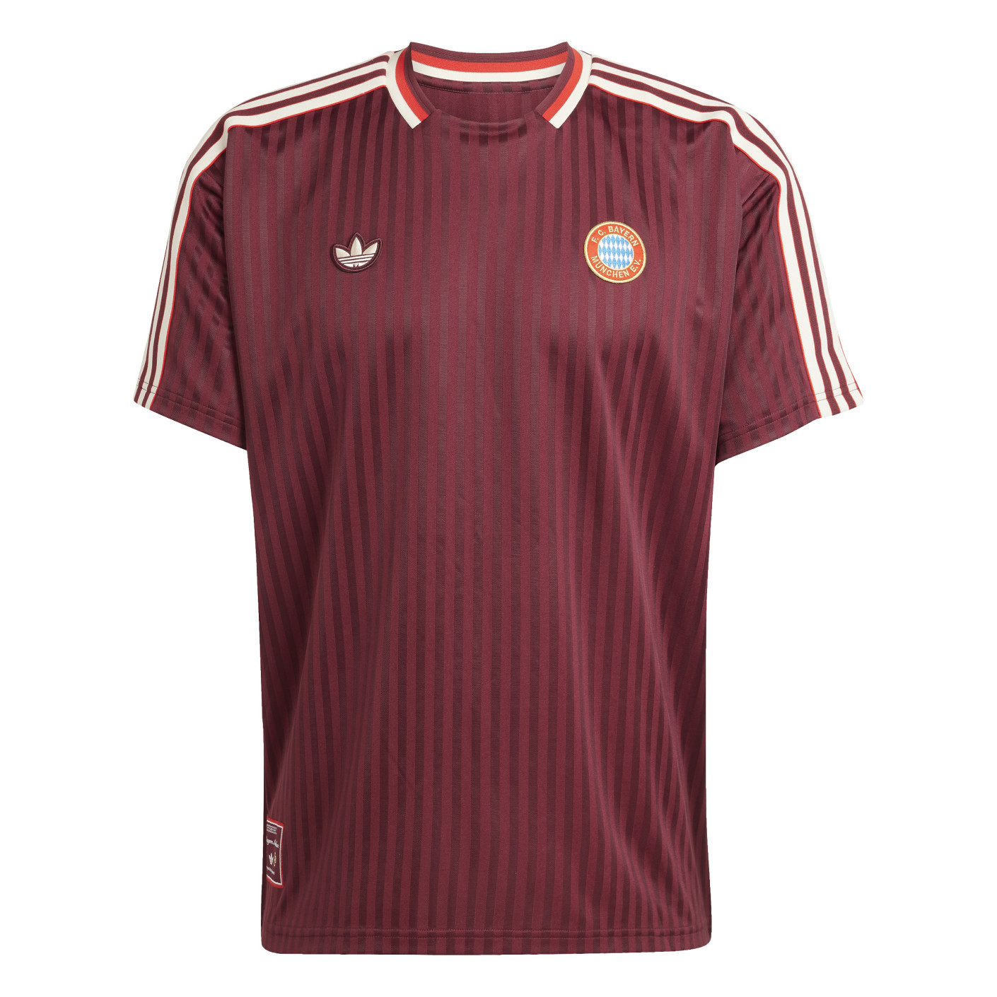 Adidas Bayern München Icon T-Shirt 2024-2025 Rood Wit