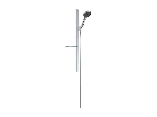 Pommeau de douche HANSGROHE Rainfinity EcoSmart 130 3 jets barre 90 cm et porte-savon chromé