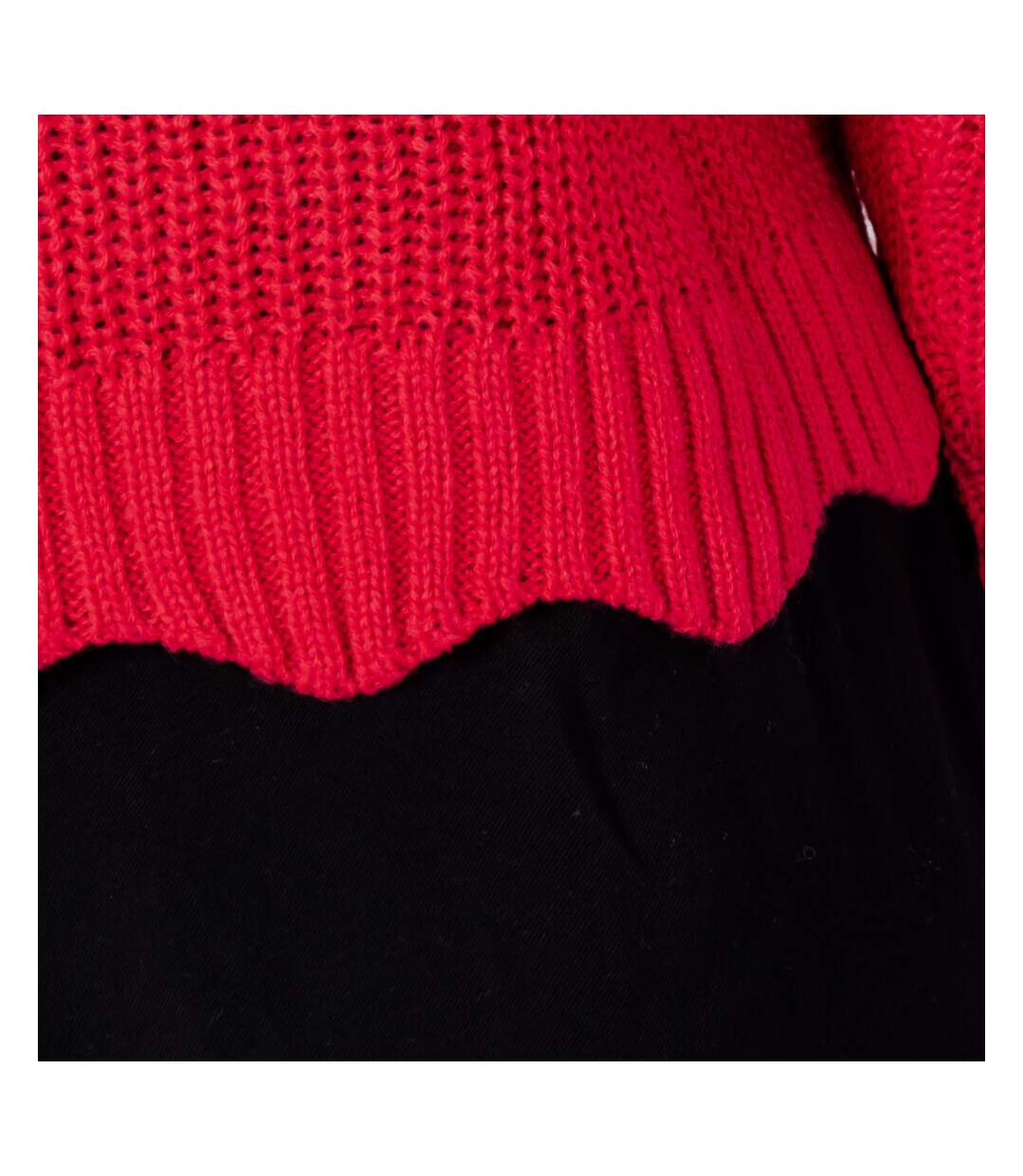 Pull Rose Femme JDY Scallop Edge
