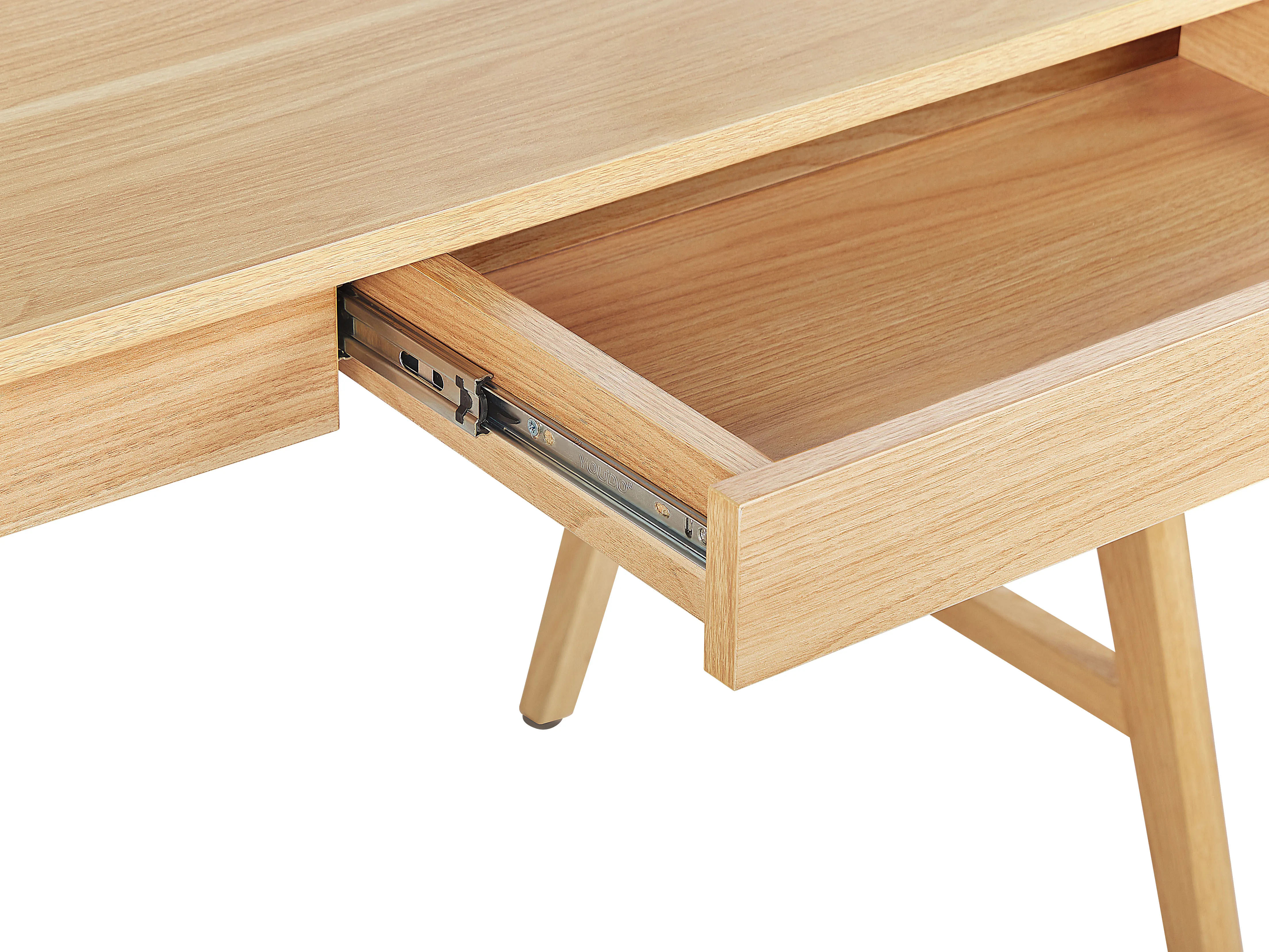 Bureau SHESLAY Lichtbruin 120 cm 70 cm met lades