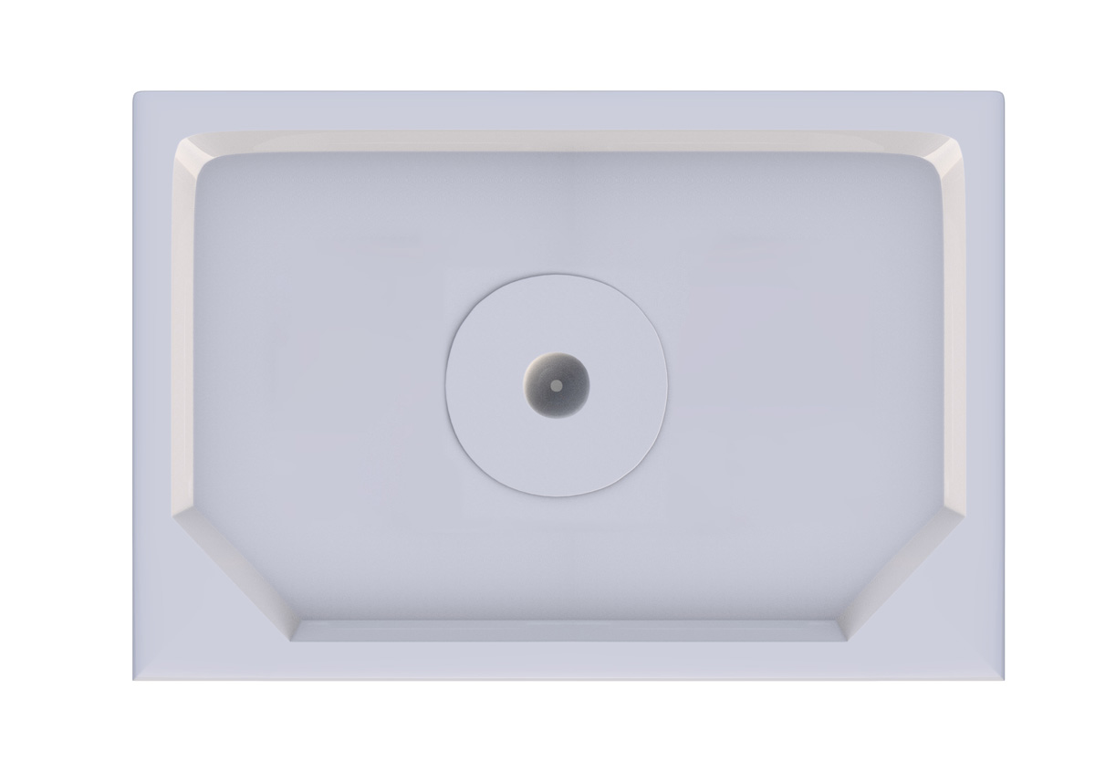 Saniclear Econo plafond rechthoekig 120x80
