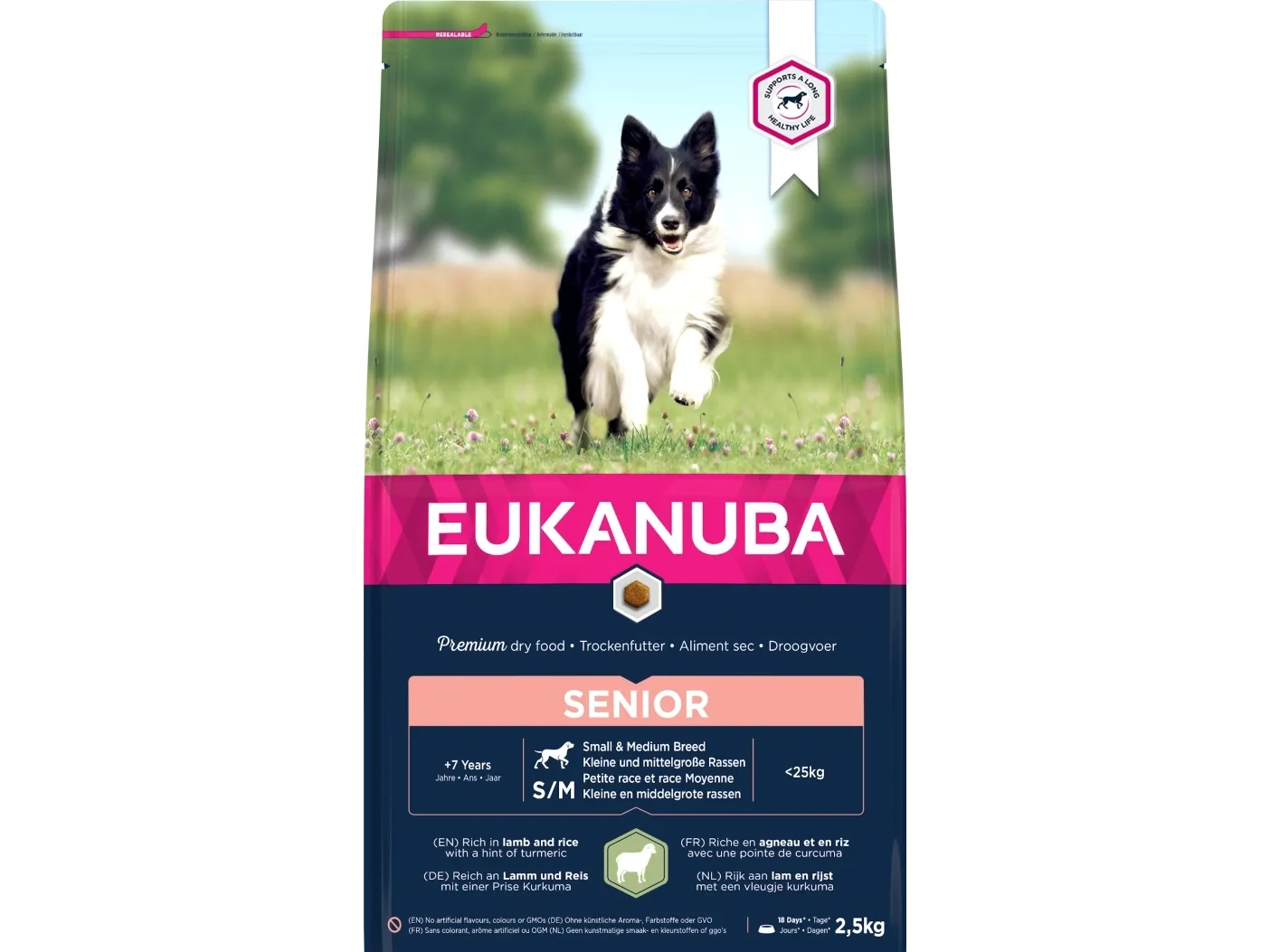 Eukanuba Euk Senior Small/medium Lamb & Rice 2,5 kg