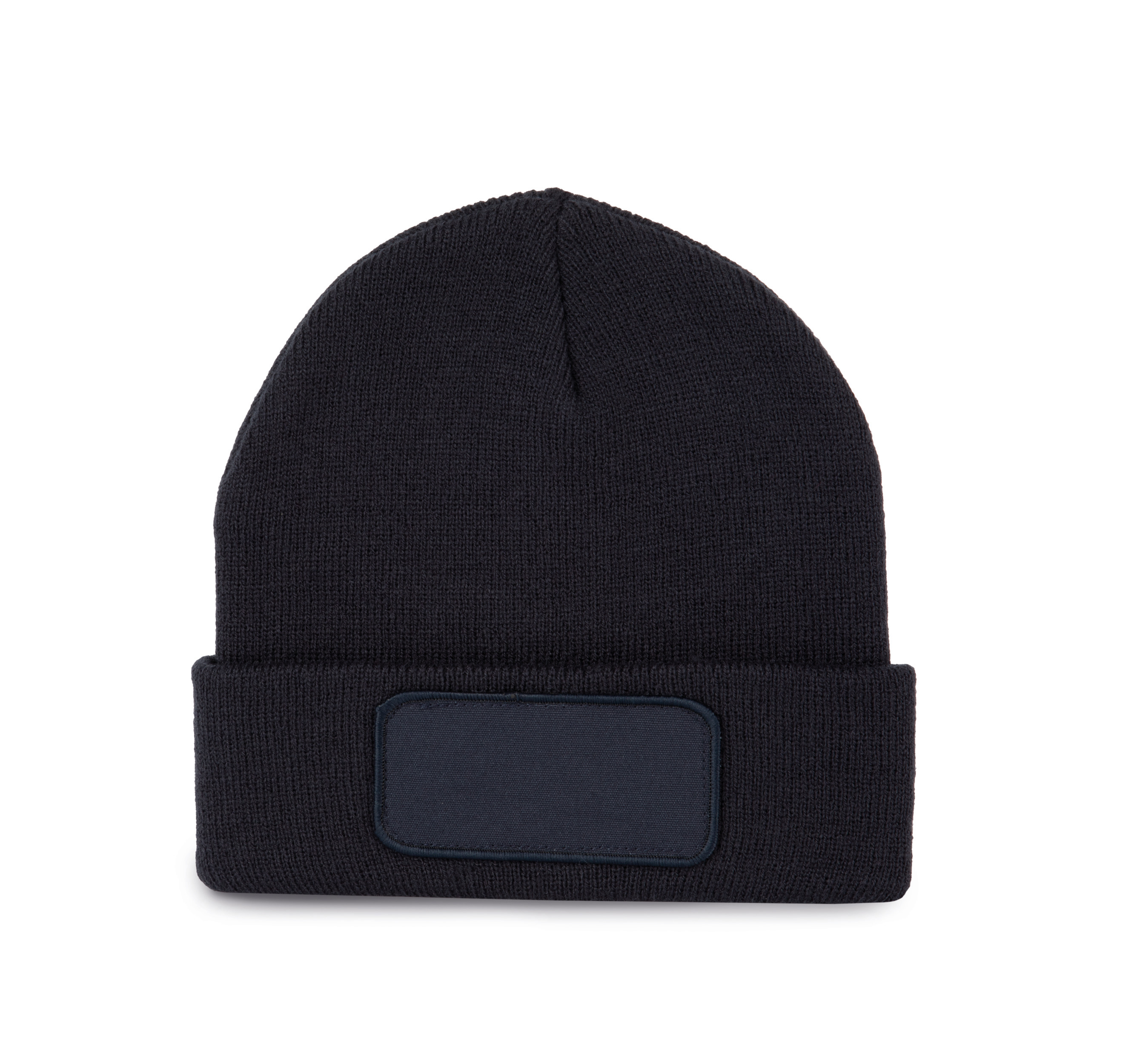 K-up KP895 - Bonnet Tricoté avec Patch Personnalisable
