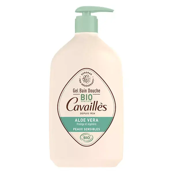 Rogé Cavaillès Gel de banho extra-rico com Aloe Vera orgânico 1L