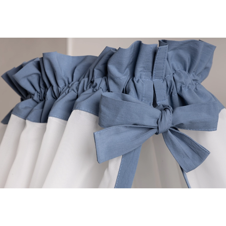 Be Be 's Collection Musselin Bettset 3-tlg. dunkelblau 100 x 135 cm