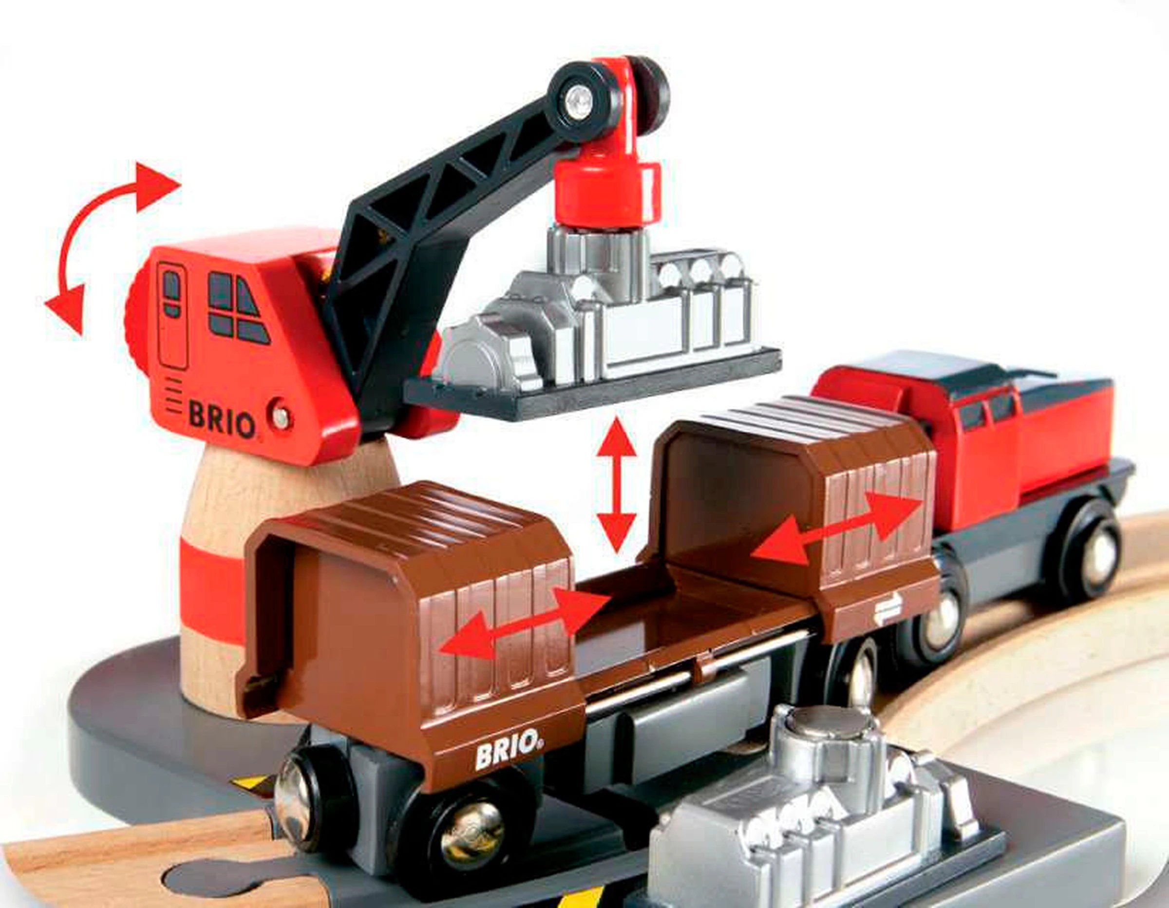 BRIO Straßen & Schienen Bahn Set Deluxe