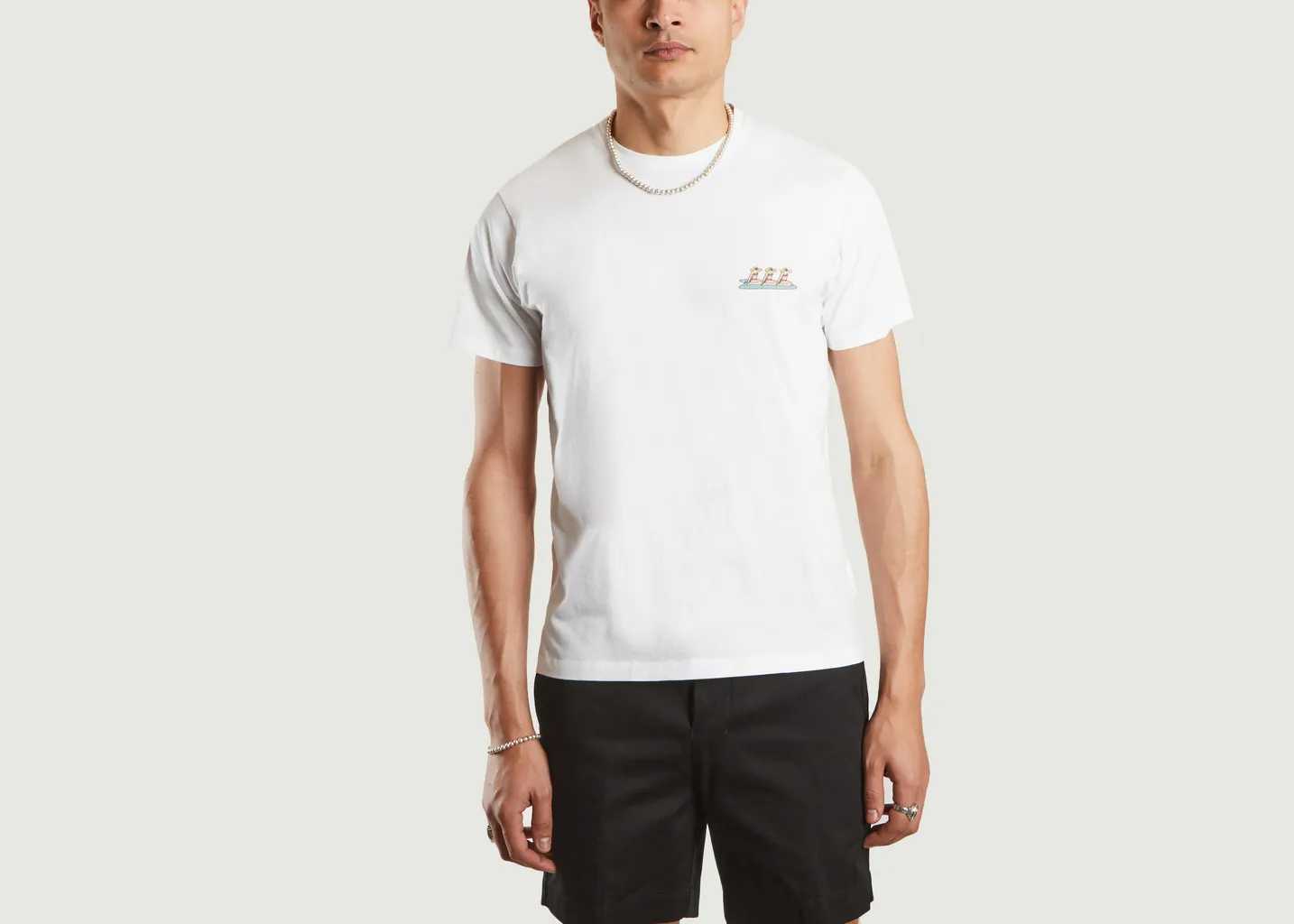 T-shirt en coton bio imprimé surfeuses Noa Cuisse de Grenouille