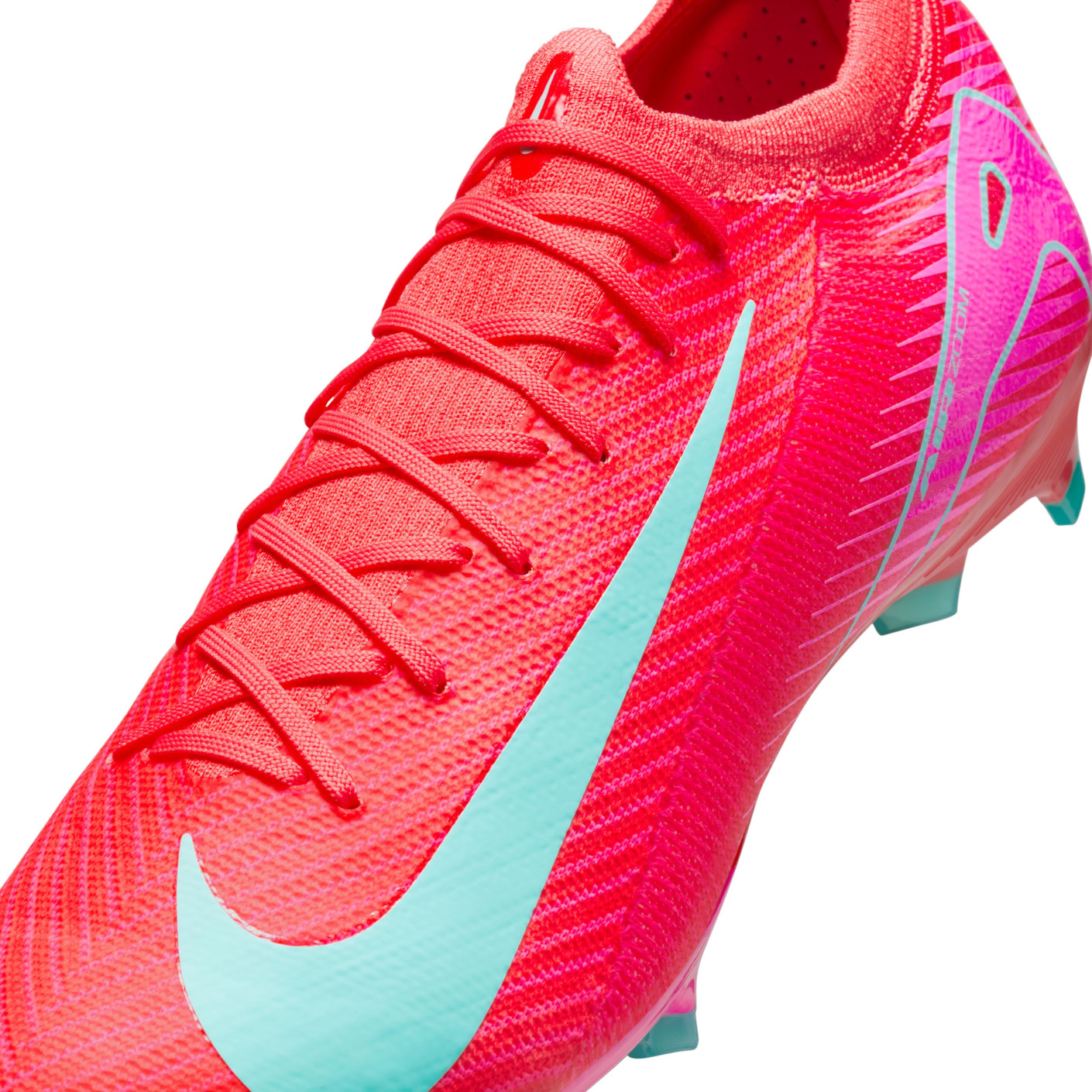 Nike Zoom Mercurial Vapor 16 Pro Gras Voetbalschoenen (FG) Rood Turquoise Roze