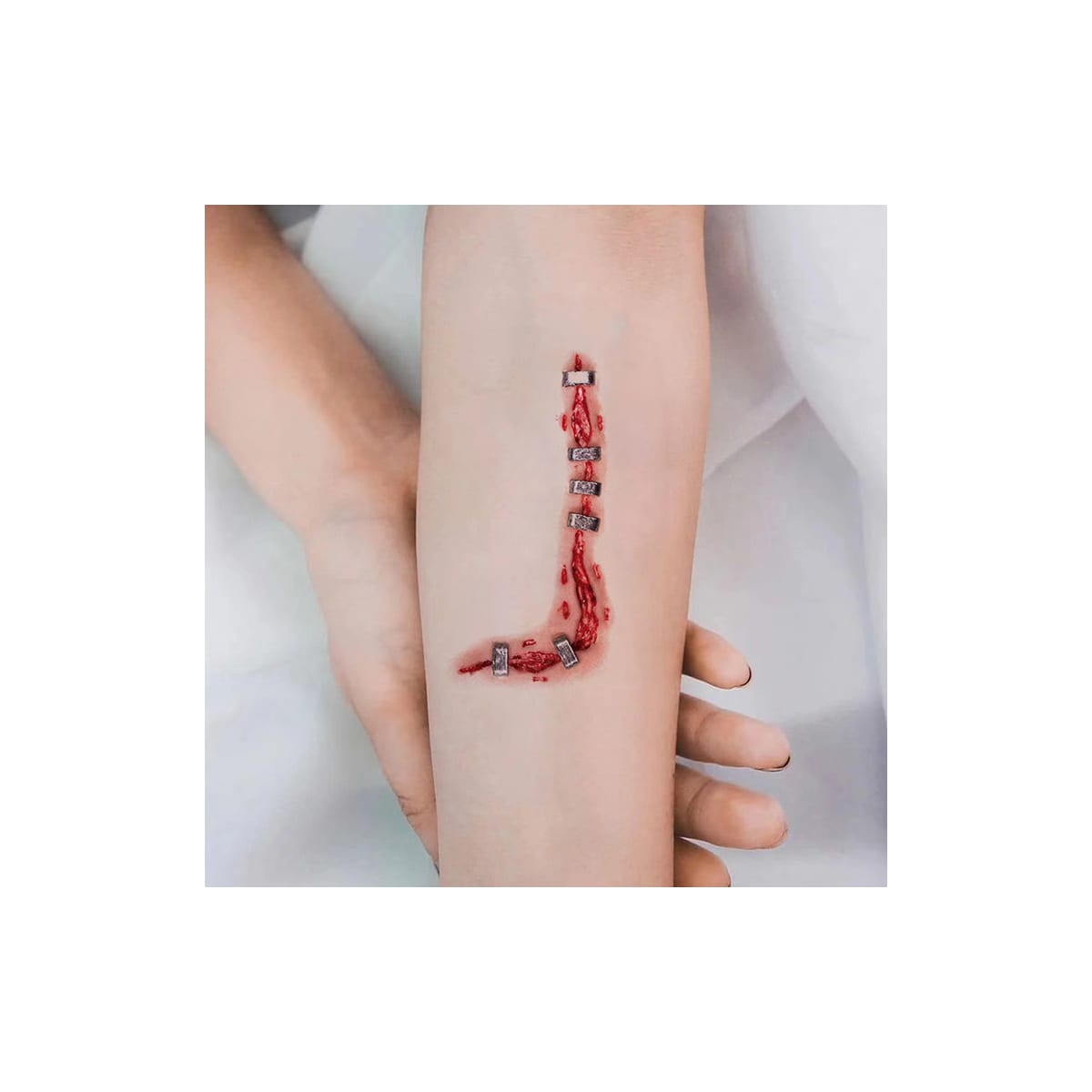 Midlertidige halloween-tatoveringer, 10 ark Flerfarget
