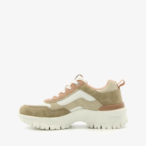 Supercracks dames dad sneakers taupe