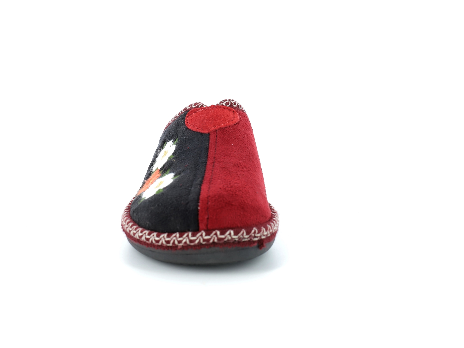 S brand-ASHLEY 3 Textile Noir Bordeaux