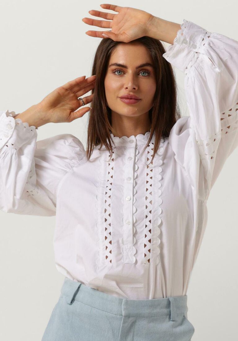 ANTIK BATIK witte antik batik blouse rodo blouse