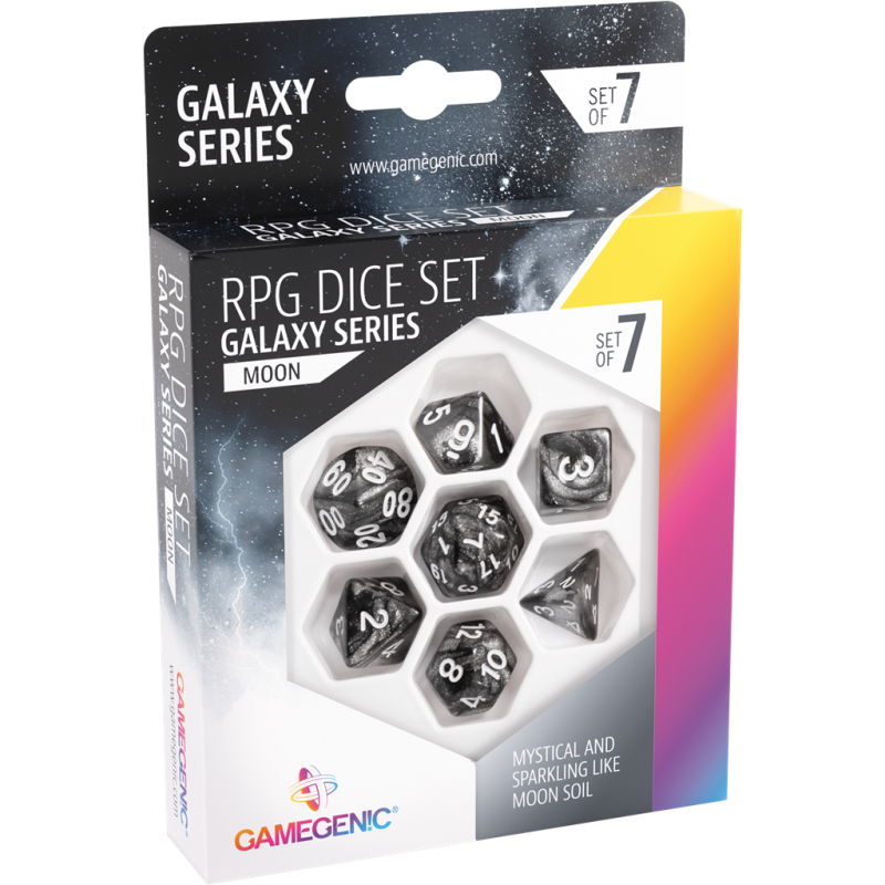 Set de 7 dés - Galaxy Series - Moon