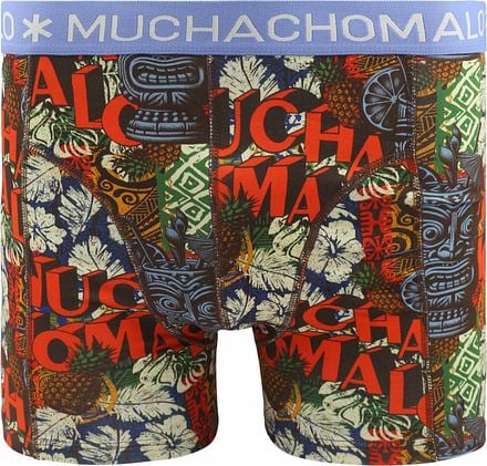 Muchachomalo Boxershorts 3-Pack Tiki U-TIKI1010-01-Print/Print/Blue kopen