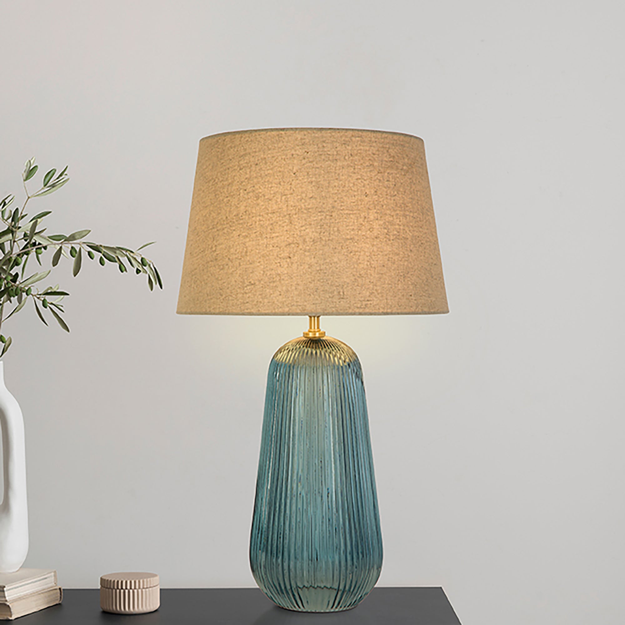 Searchlight Cameo Tafellamp - Blauw