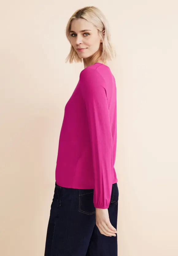 Rundhals Langarmshirt - smell of rose