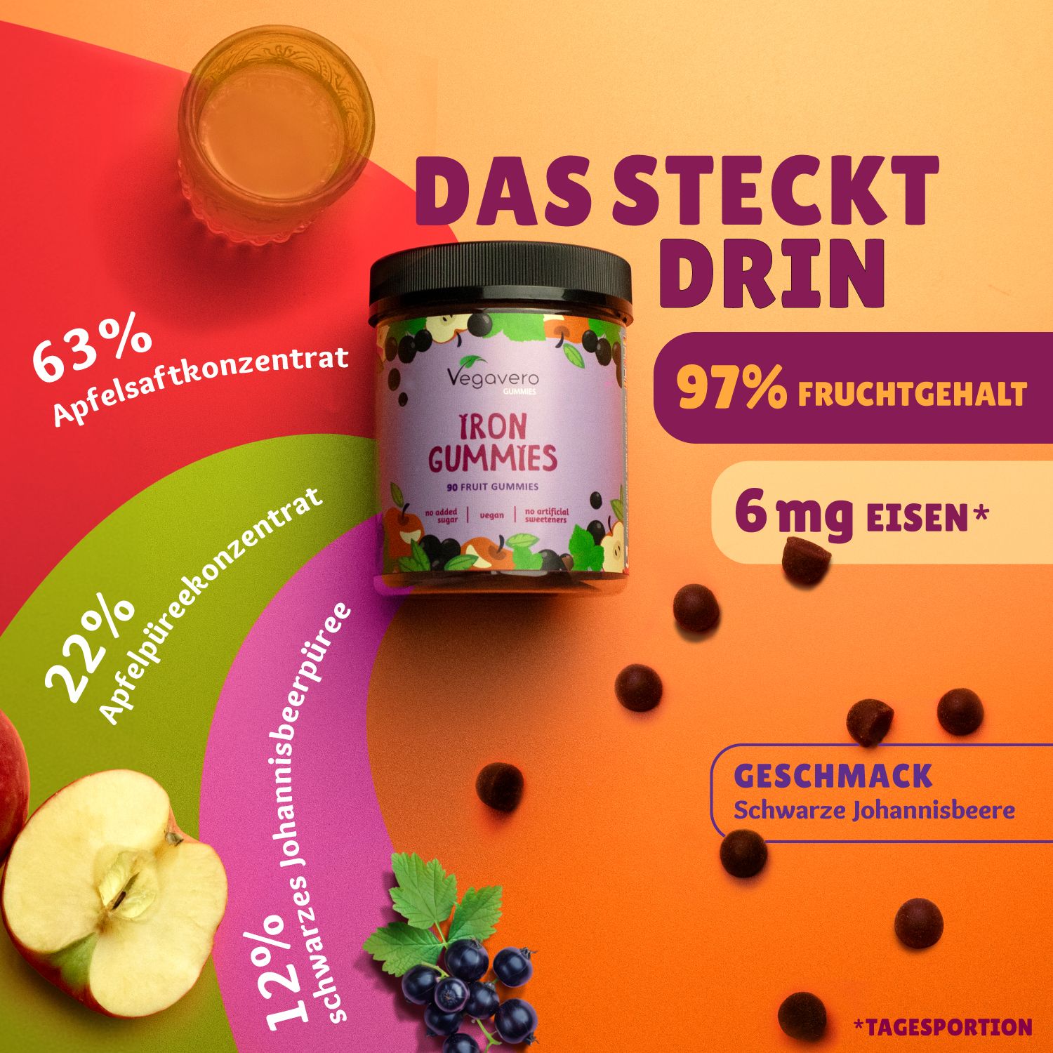 VEGAVERO Eisen Gummies