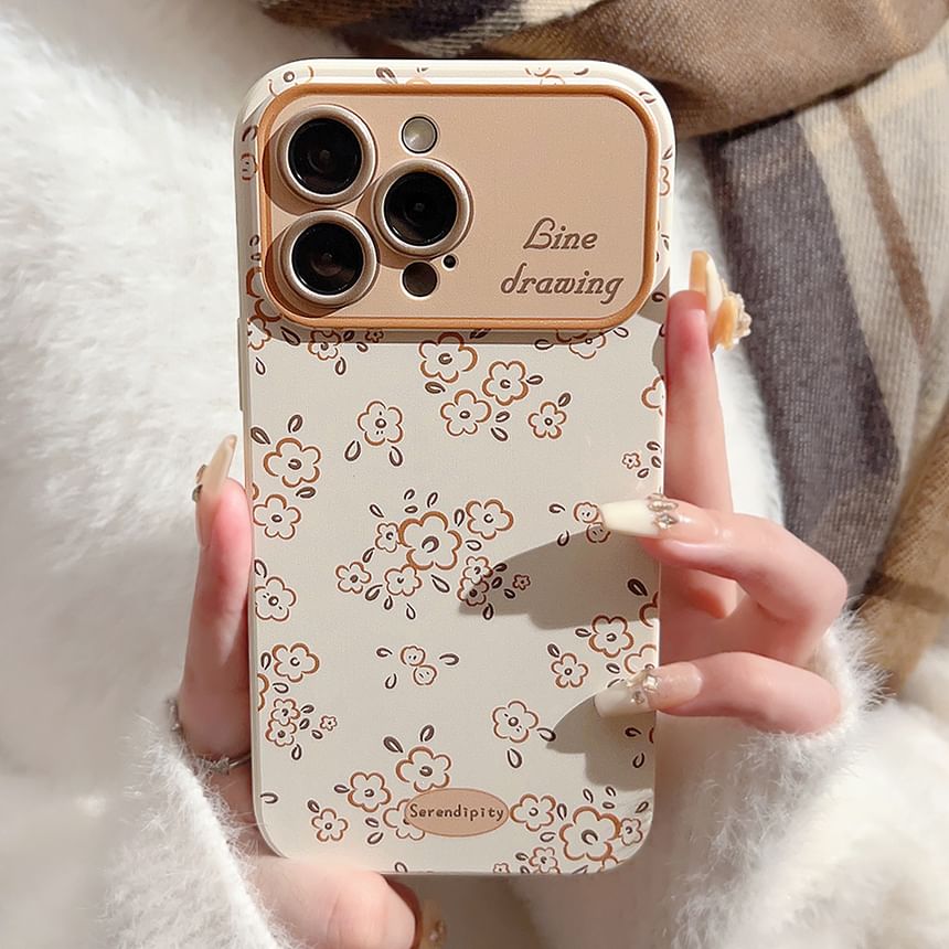 Mobby - Bloemen telefoonhoesje - iPhone 16 Pro Max / 16 Pro / 16 Plus / 16 / 15 Pro Max / 15 Pro / 15 Plus / 15 / 14 Pro Max / 14 Pro / 14 Plus / 14 / 13 Pro Max / 13 Pro / 13