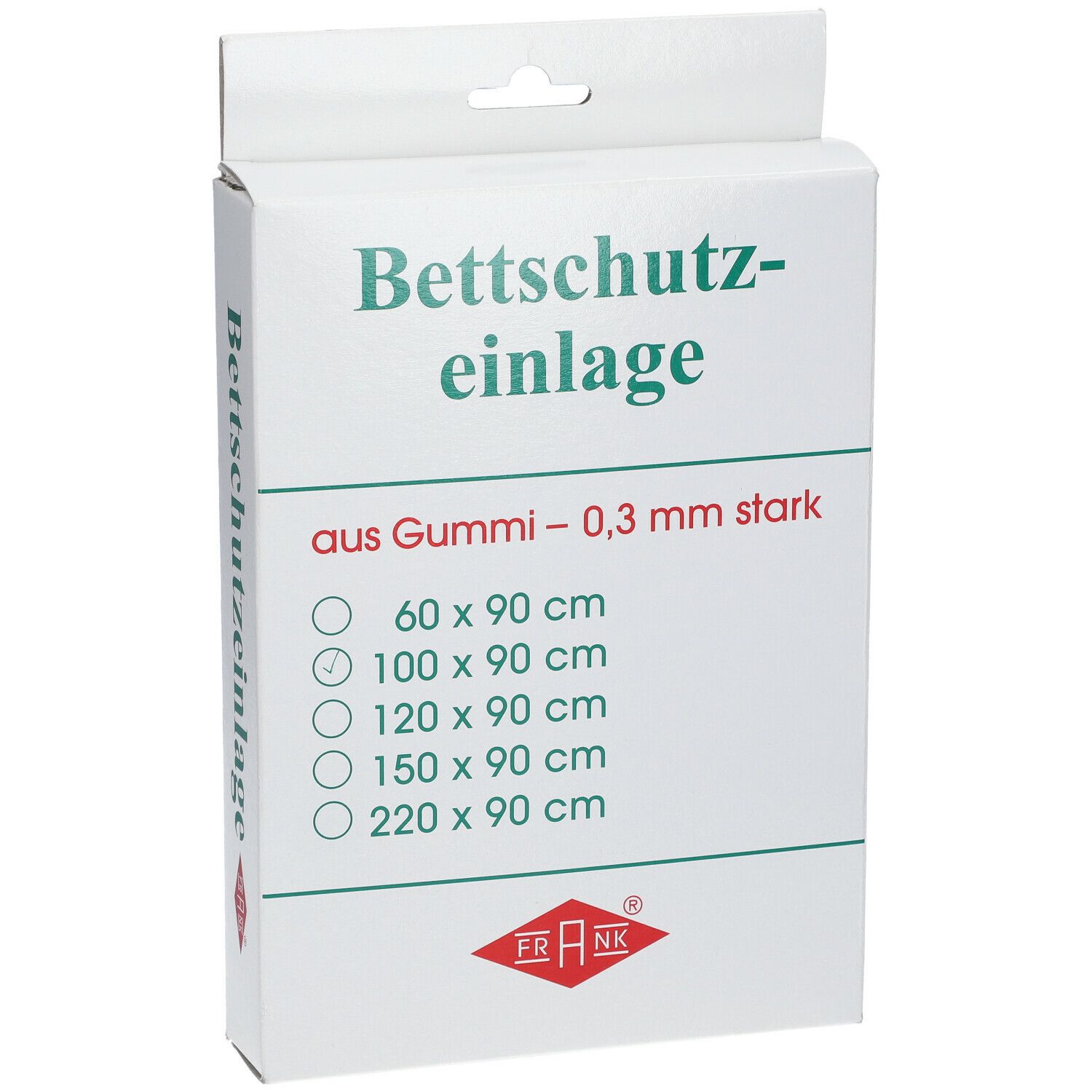 Bettschutzeinlage Gummi 90 cm x 100 cm