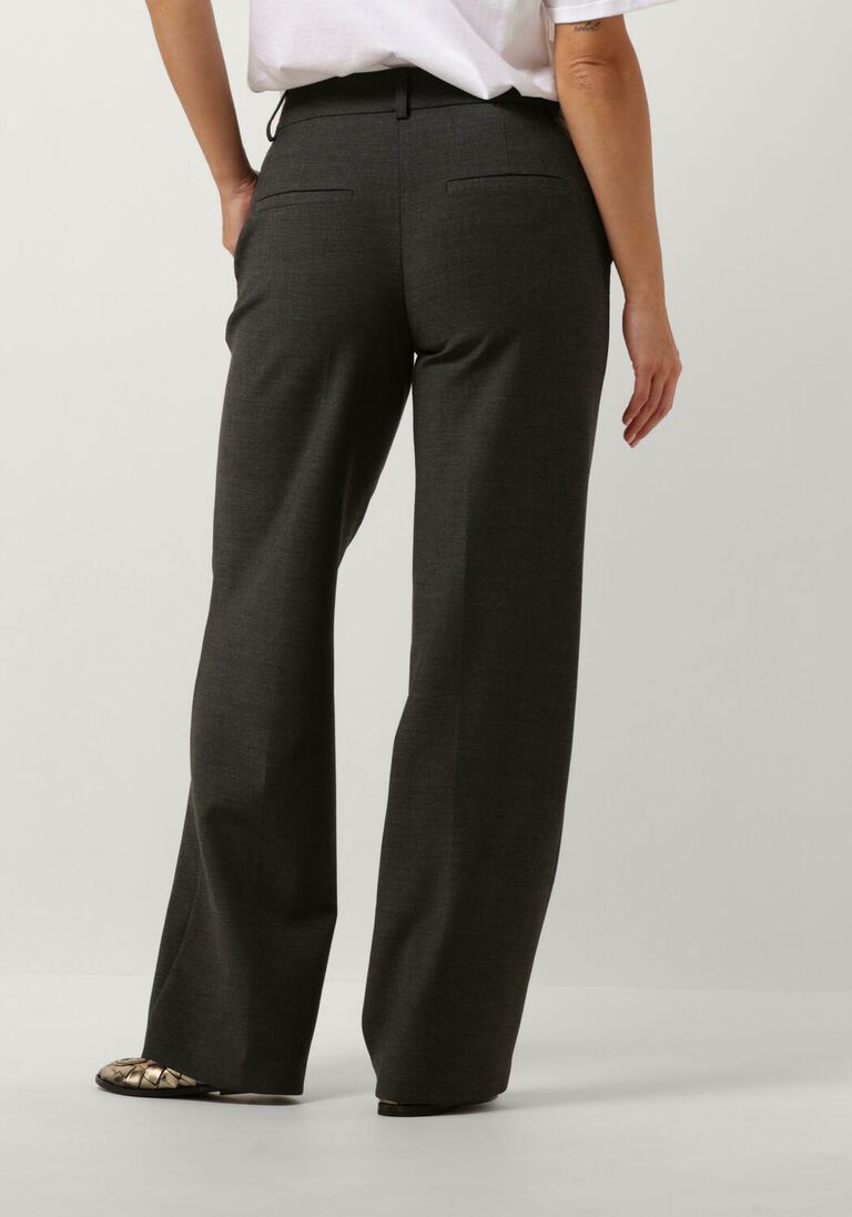 SELECTED FEMME donkergrijze selected femme pantalon slfrita mw wide pant