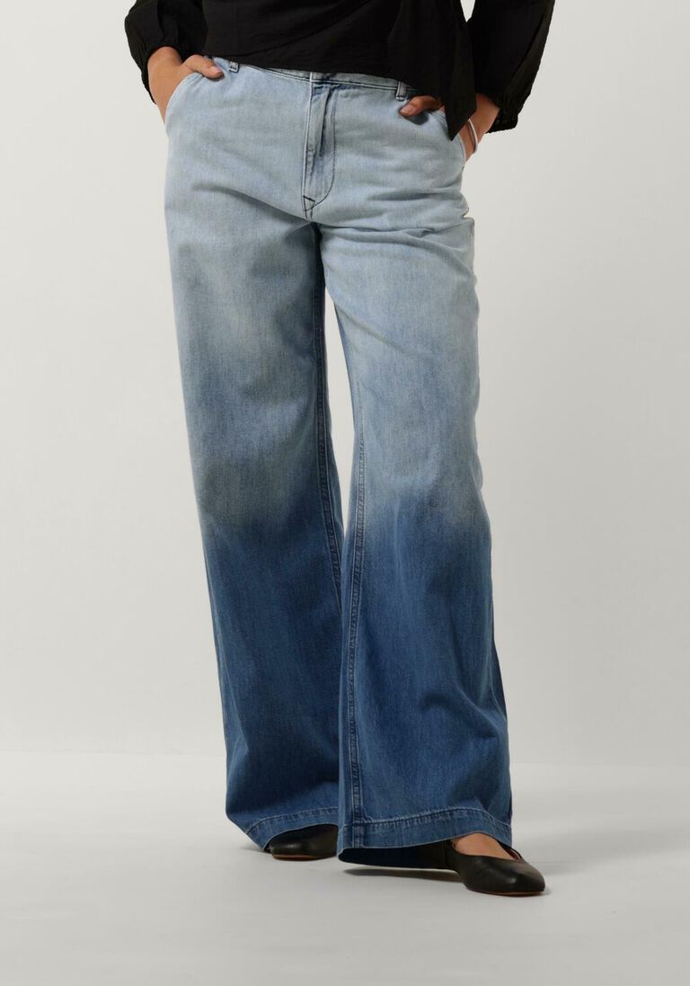 MY ESSENTIAL WARDROBE lichtblauwe my essential wardrobe straight leg jeans malomw 143 wide