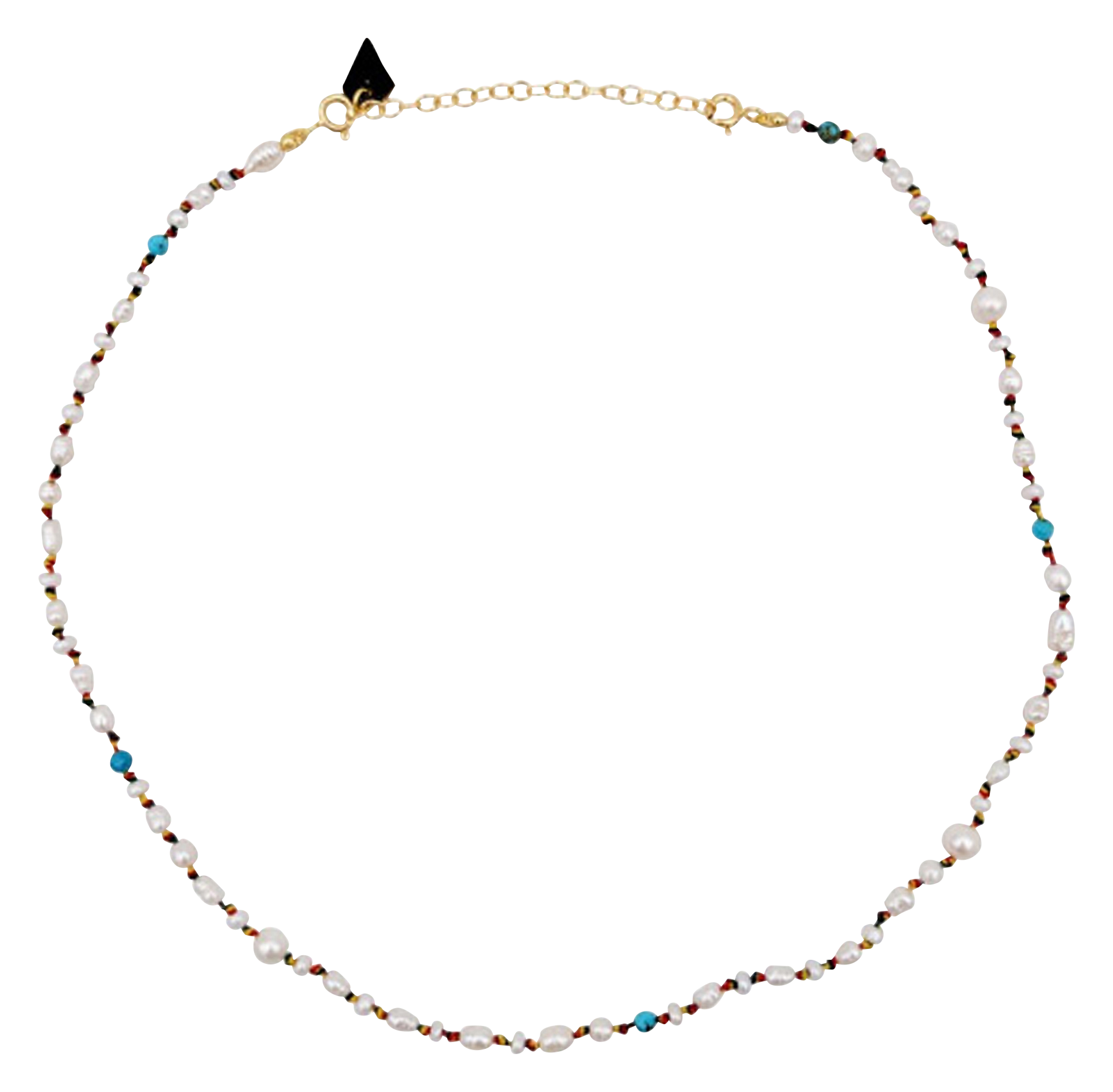 Collier en perles | Blanc