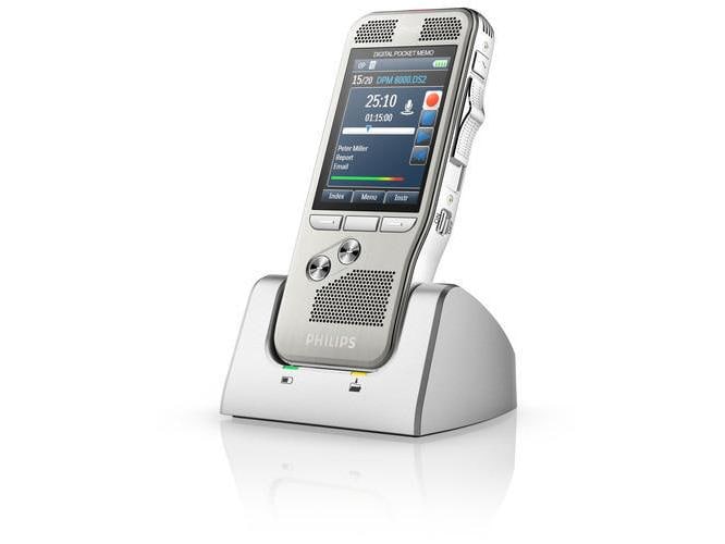 Philips Diktiergerät Digital Pocket Memo DPM8900 Konferenzaufnahme-System, Recorder mit 4 Mikrofone
