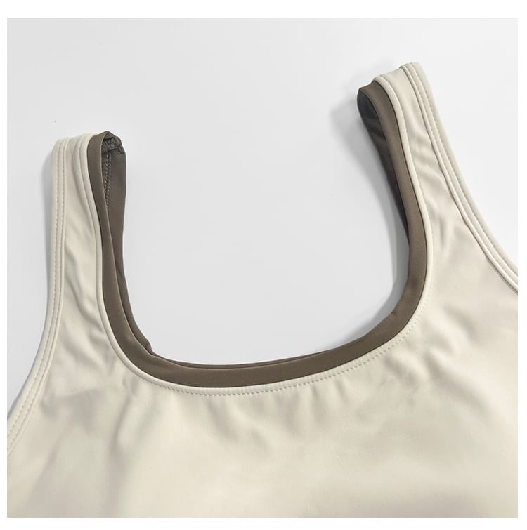 Saccharine - Colorblock Push-Up Sportbeha Top